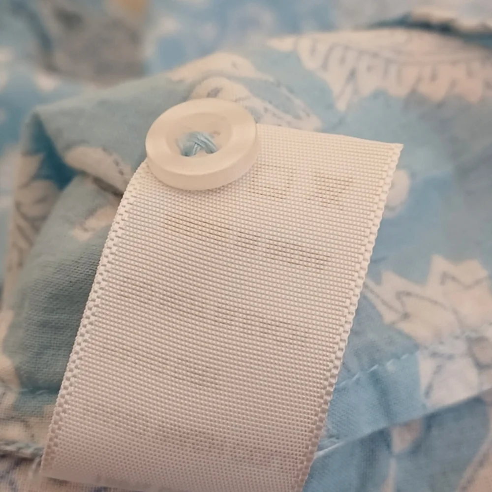 Tuckernuck Light Blue and White Floral Lace-Trim Button Down Shirt - Picture 13 of 15